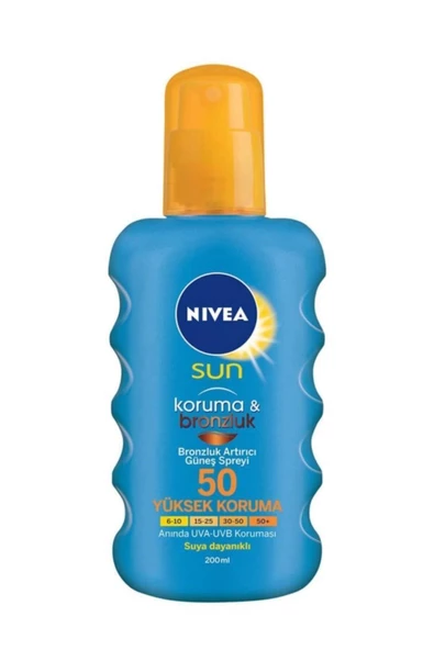 Nivea Sun Güneş Spreyi Koruma & Bronzluk SPF50 200 ml ürün görseli 1