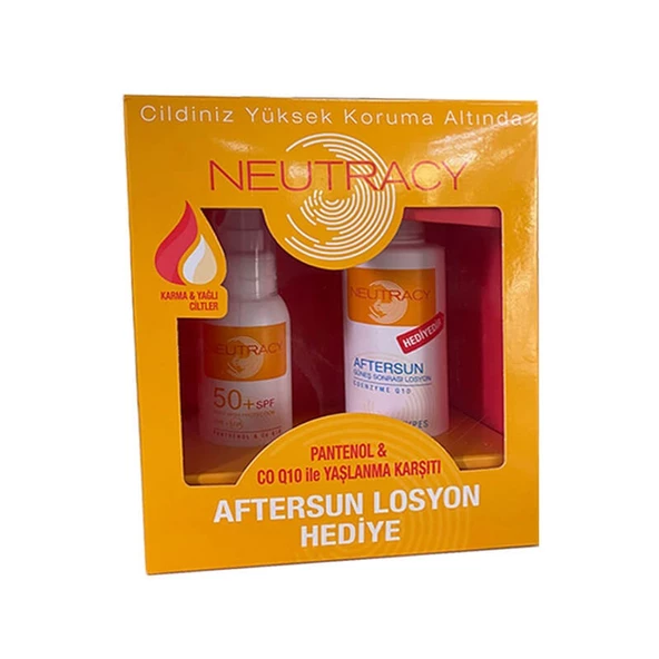Neutracy Güneş Koruyucu Set Karma & Yağlı Ciltler İçin - Güneş Kremi SPF50+ 150 ml + After Sun Losyon 150 ml ürün görseli 1