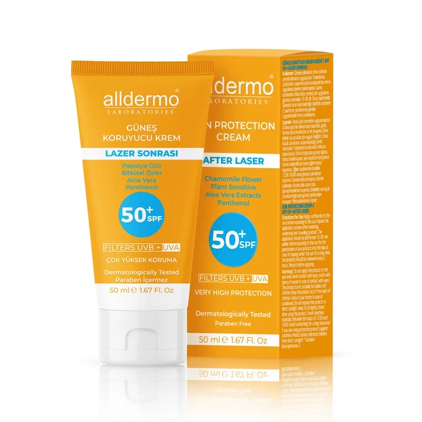 Alldermo SPF50 Lazer Epilasyon Sonrası Cilt Kremi 50 ml ürün görseli 1