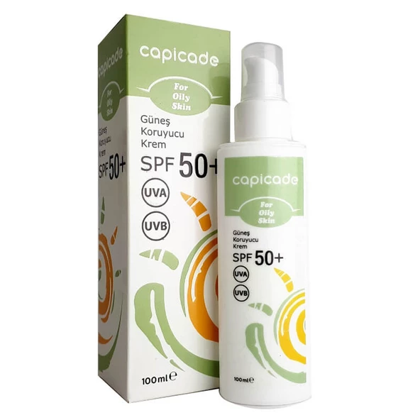 Capicade Güneş Koruyucu Krem Yağlı Ciltler İçin SPF50+ 100 ml - Eski Ambalaj ürün görseli 1