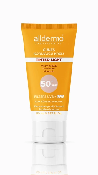 Alldermo SPF50 Tinted Light Krem 50 ml - Resim 2