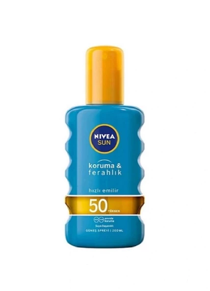 Nivea Güneş Yağı Koruma & Ferahlık SPF50+ 200 ml ürün görseli 1