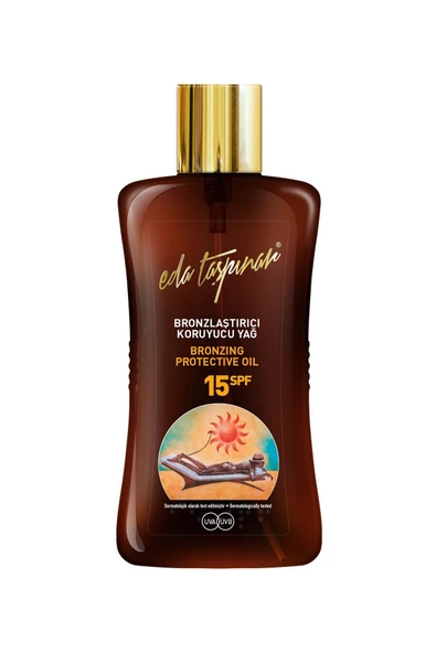 Eda Taşpınar Bronzlaştırıcı Koruyucu Yağ SPF15 200 ml ürün görseli 1