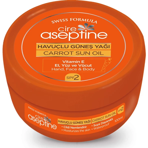 Cire Aseptine Sun Havuç Yağı Vazo 100 ml ürün görseli 1