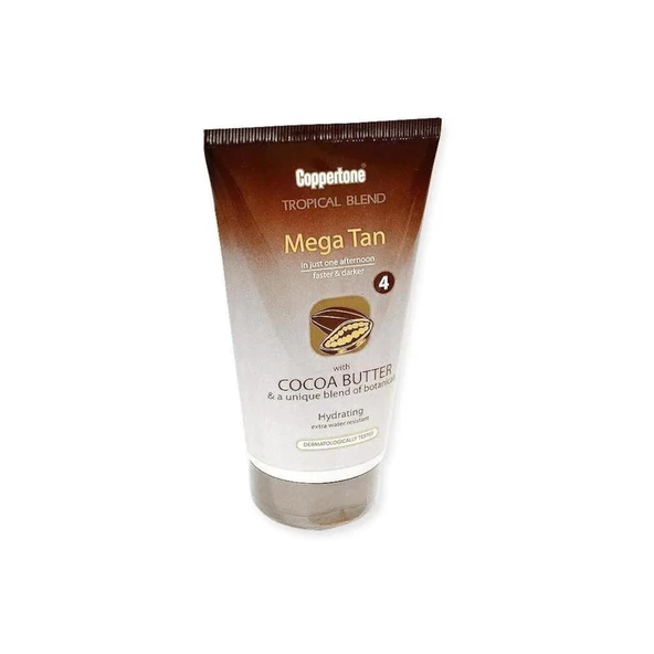 Coppertone Mega Tan Cocoa Butter Hızlı Bronzlaşma SPF4 150 ml ürün görseli 1