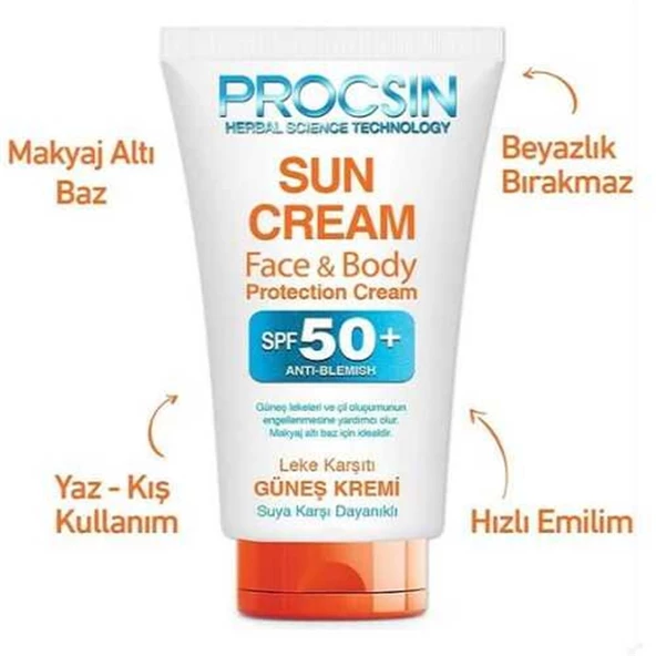 Procsin Leke Karşıtı Yüz & Vücut Güneş Kremi SPF50 50 ml ürün görseli 1
