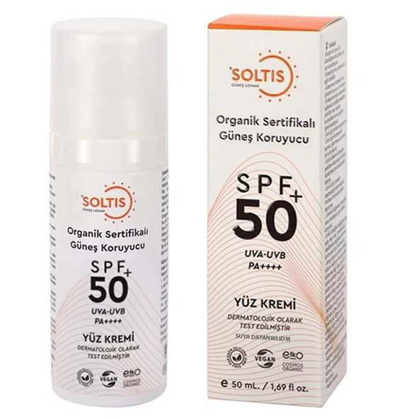 Soltis Organik Güneş Koruyucu SPF50+ 50 ml ürün görseli 1