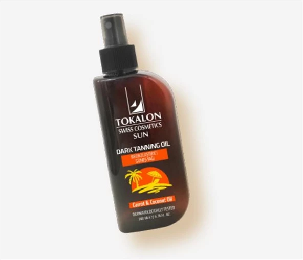 Tokalon Swiss Cosmetics Sun Bronzlaştırıcı Güneş Yağı 200 ml ürün görseli 1