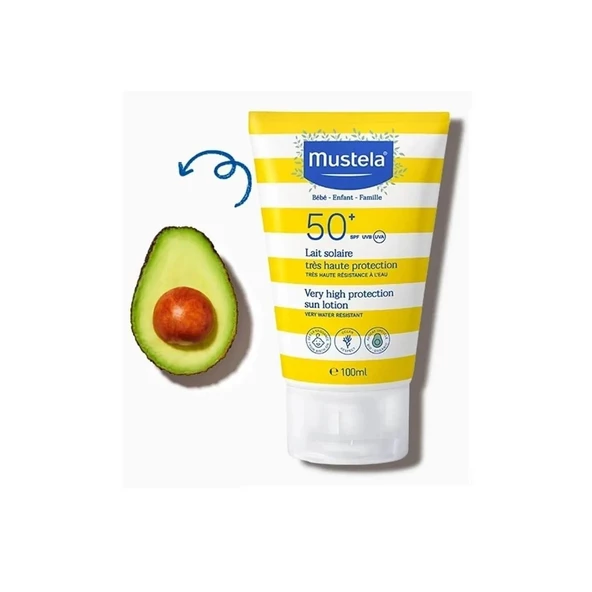 Mustela Yüksek Koruma Faktörlü Güneş Losyonu Tüm Aile İçin SPF50+ 100 ml ürün görseli 1