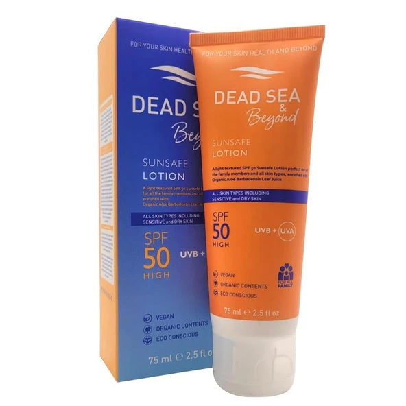 Dead Sea & Beyond Sunsafe Lotion SPF50 75 ml ürün görseli 1