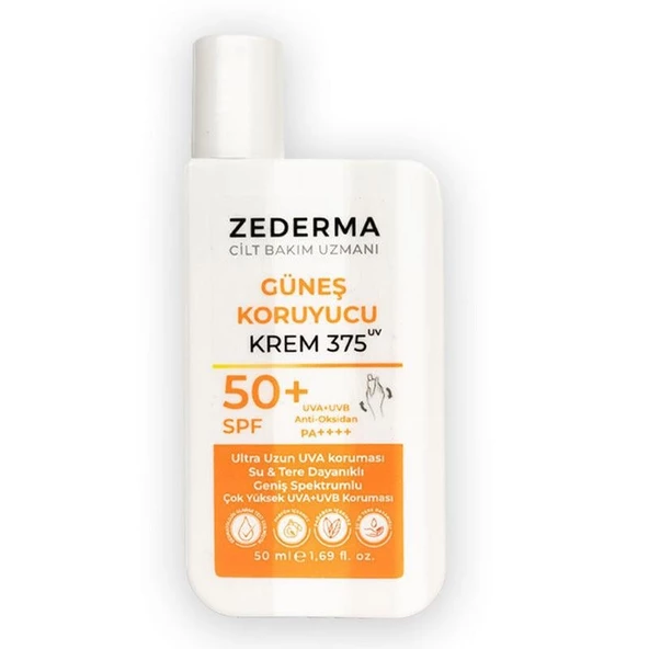Zederma Güneş Koruyucu Krem UV375 Ultra Uzun Koruma PA++++ SPF50+ 50 ml ürün görseli 1
