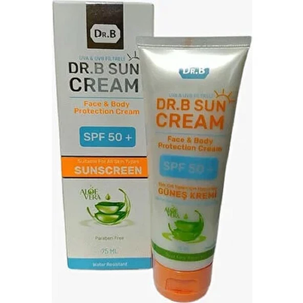 Dr. B Sun Cream Aloe Vera Özlü Güneş Kremi SPF50+ 75 ml ürün görseli 1