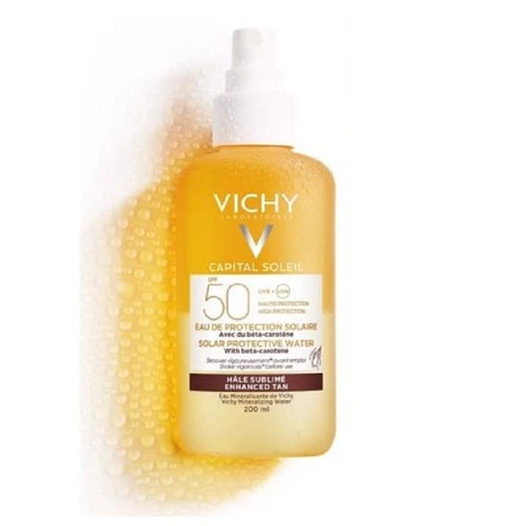 Vichy Capital X Eau Bronze With Beta Carotene Vücut Spreyi SPF50+ 200 ml ürün görseli 1