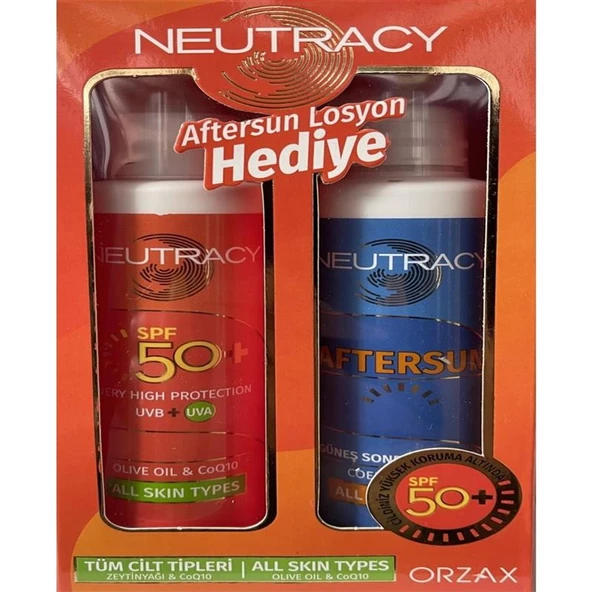 Neutracy Güneş Koruyucu Set Tüm Ciltler İçin - Güneş Losyonu SPF50+ 150 ml - Aftersun Losyon 150 ml ürün görseli 1