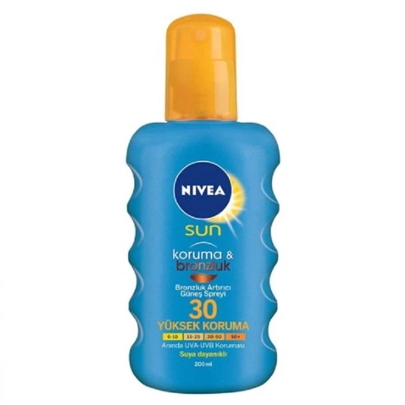 Nivea Sun Güneş Spreyi Koruma & Bronzluk SPF30 200 ml ürün görseli 1