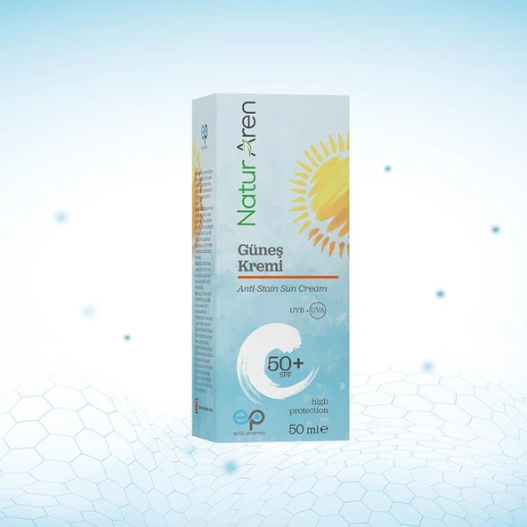 Naturaren Anti-Stain Su Bazlı Güneş Kremi SPF50 50 ml ürün görseli 1