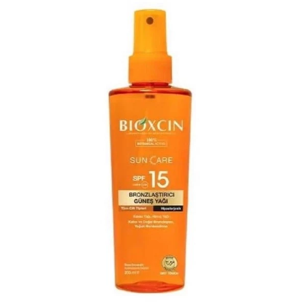 Bioxcin Sun Care Bronzlaştırıcı Güneş Yağı SPF15 200 ml ürün görseli 1