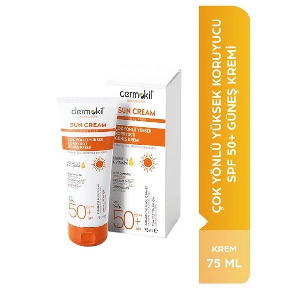 Dermokil Sun Cream - Çok Yönlü Yüksek Koruyucu Güneş Kremi SPF50 75 ml ürün görseli 1