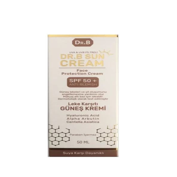 Dr. B Sun Cream Leke Karşıtı SPF 50+ Güneş Kremi 50 ml ürün görseli 1