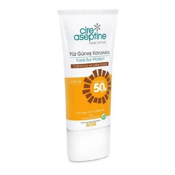 Cire Aseptine Yüz Güneş Koruyucu SPF50+ Yaşlanma ve Leke Karşıtı 50 ml ürün görseli 1