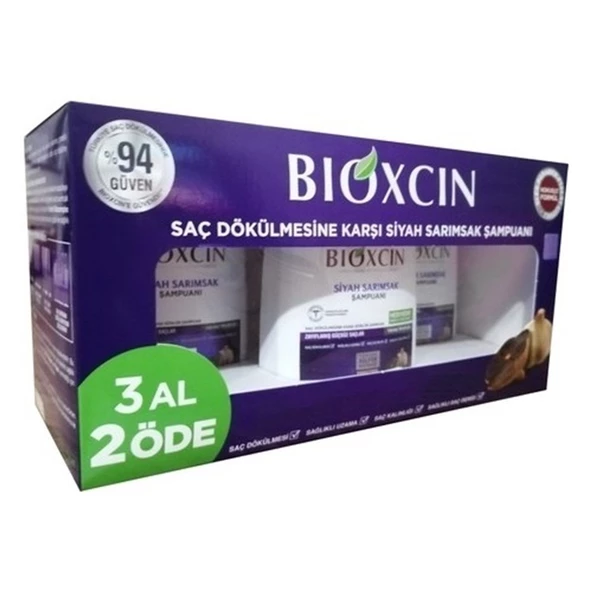 Bioxcin Siyah Sarımsak Şampuanı 300 ml - 3 Al 2 Öde (139,80 TL Etiketli) ürün görseli 1