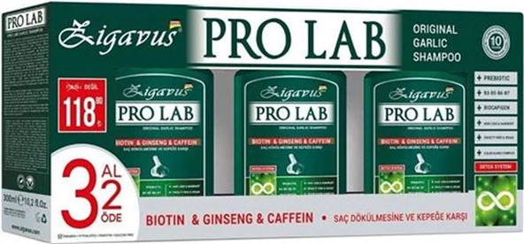 Zigavus Pro Lab Garlic Şampuan 300 ml | 3 Al 2 Öde ürün görseli 1