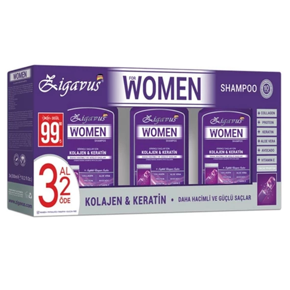 Zigavus Kolajen Women Şampuan 300 ml - 3 Al 2 Öde ürün görseli 1