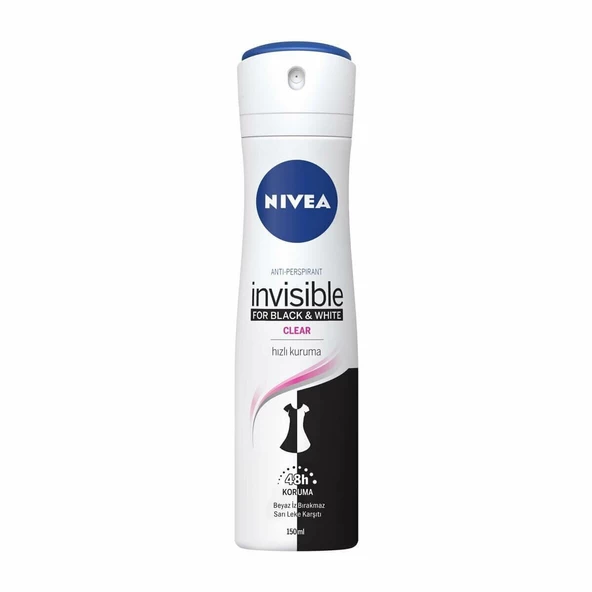 Nive Sprey Deodorant Invisible for Black & White Clear 150 ml ürün görseli 1