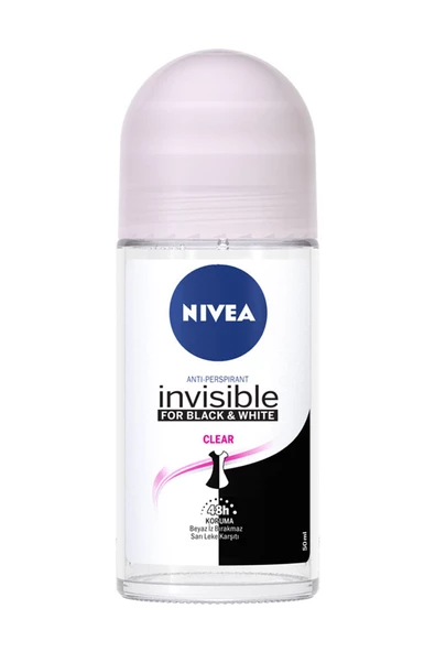 Nivea Invisible For Black & White Roll-On Clear 50 ml ürün görseli 1