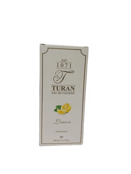 Turan Parfümlü Limon Kolonyası 80° 200 ml ürün görseli 1