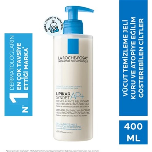 La Roche Posay Lipikar Syndet AP+ Vücut Yıkama Jeli 400 ml ürün görseli 1