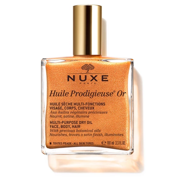 Nuxe Huile Prodigieuse OR Altın Parıltılı Yüz Vücut Saçlar İçin Çok Amaçlı Kuru Yağ 100 ml ürün görseli 1