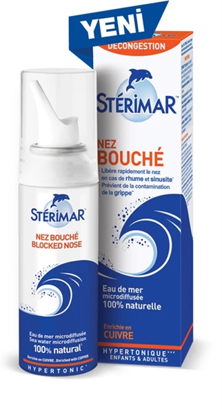 Sterimar Burun Spreyi Blocked Nose Hipertonik 100 ml ürün görseli 1