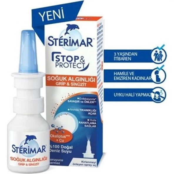 Sterimar Burun Spreyi Stop & Protect Soğuk Algınlığı 20 ml ürün görseli 1