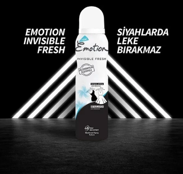 Emotion Deodorant Invisible Fresh 150 ml - Resim 4