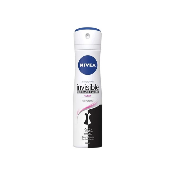 Nive Sprey Deodorant Invisible for Black & White Clear 150 ml ürün görseli 1
