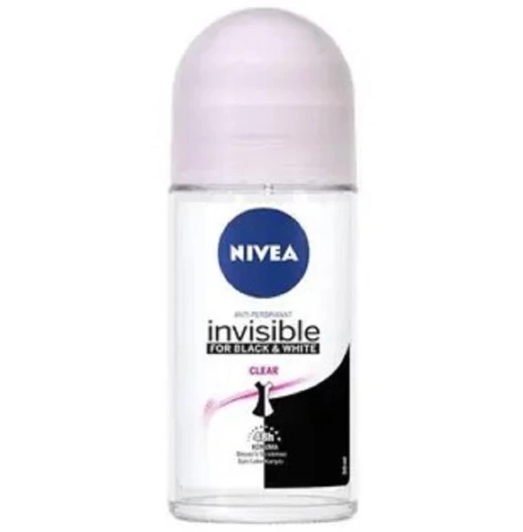 Nivea Black & White Invisible Roll-On For Women 25 ml ürün görseli 1