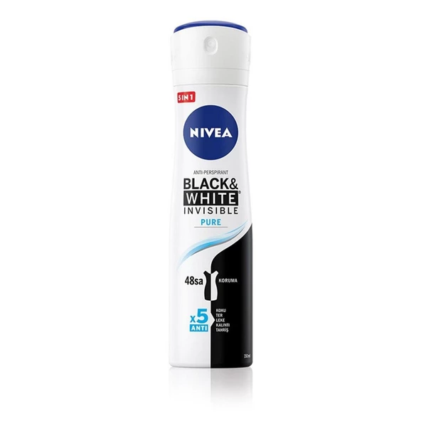 Nive Sprey Deodorant Invisible for Black & White Pure 150 ml ürün görseli 1