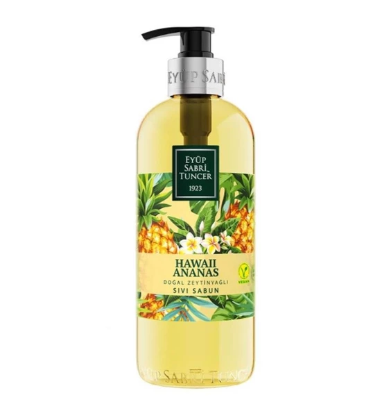 Eyüp Sabri Tuncer Doğal Zeytinyağlı Sıvı Sabun Hawaii Ananas 500 ml ürün görseli 1