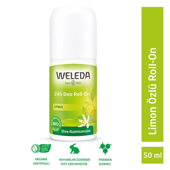 Weleda Limon Özlü Doğal Roll-On Deodorant 50 ml ürün görseli 1