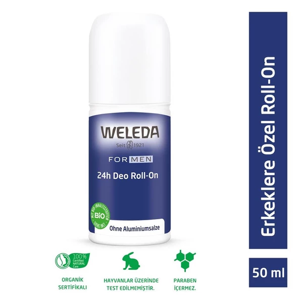 Weleda Erkeklere Özel Doğal Roll-On Deodorant 50 ml ürün görseli 1