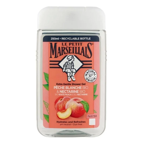 Le Petit Marseillais Duş Jeli Beyaz Şeftali ve Nektarin 250 ml ürün görseli 1