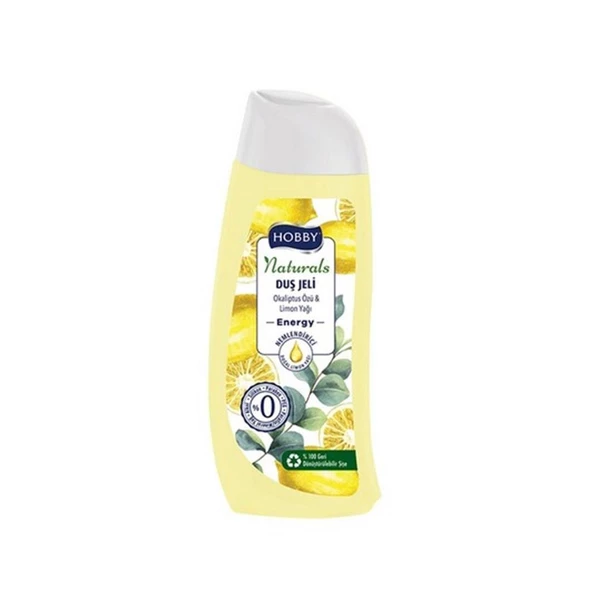 Hobby Duş Jeli Naturals Energy Okaliptus Özü Limon Yağı 500 ml ürün görseli 1