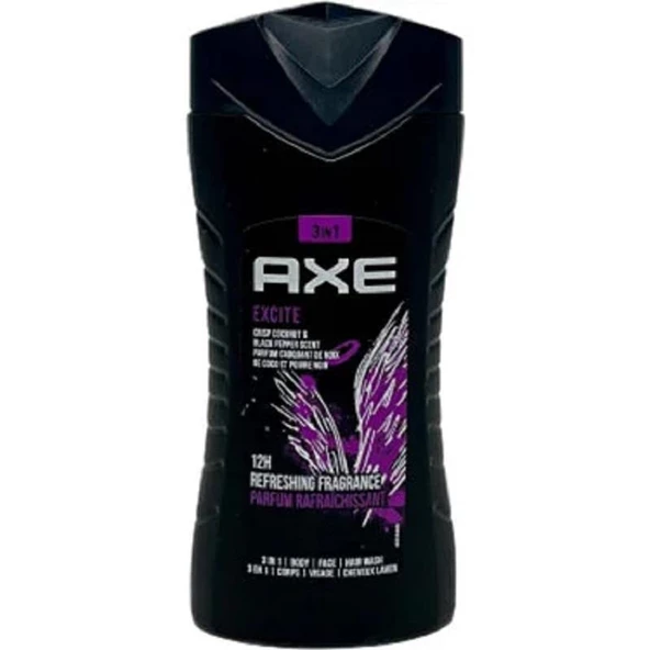 Axe Excite 3 in 1 Duş Jeli 250 ml ürün görseli 1