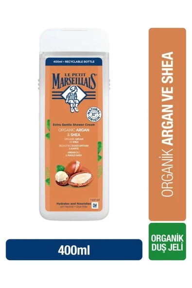 Le Petit Marseillais Argan ve Shea Duş Jeli 400 ml ürün görseli 1