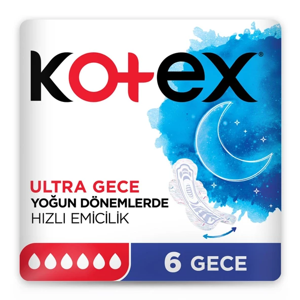 Kotex Ultra Gece 6'lı ürün görseli 1