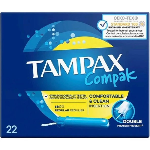 Tampax Compak Tampon Normal 22'li ürün görseli 1