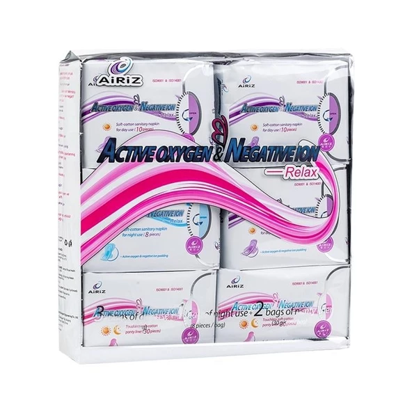 Airiz Active Oxygen & Negative Hijyenik Ped 6'lı Kofre ürün görseli 1