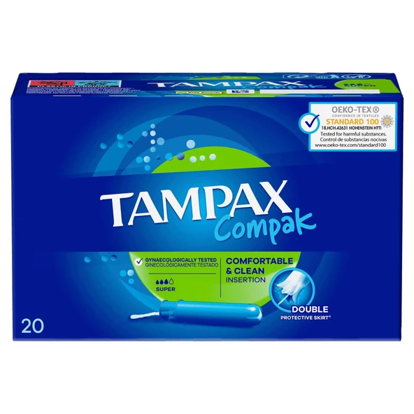 Tampax Compak Tampon Super 20'li ürün görseli 1