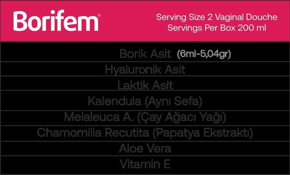 Borifem Vajinal Duş 200 ml - Resim 2